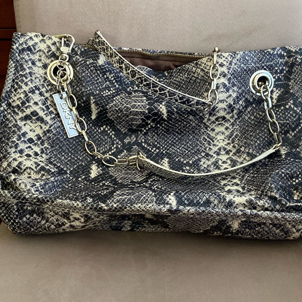 DKNY snakeskin printed bag